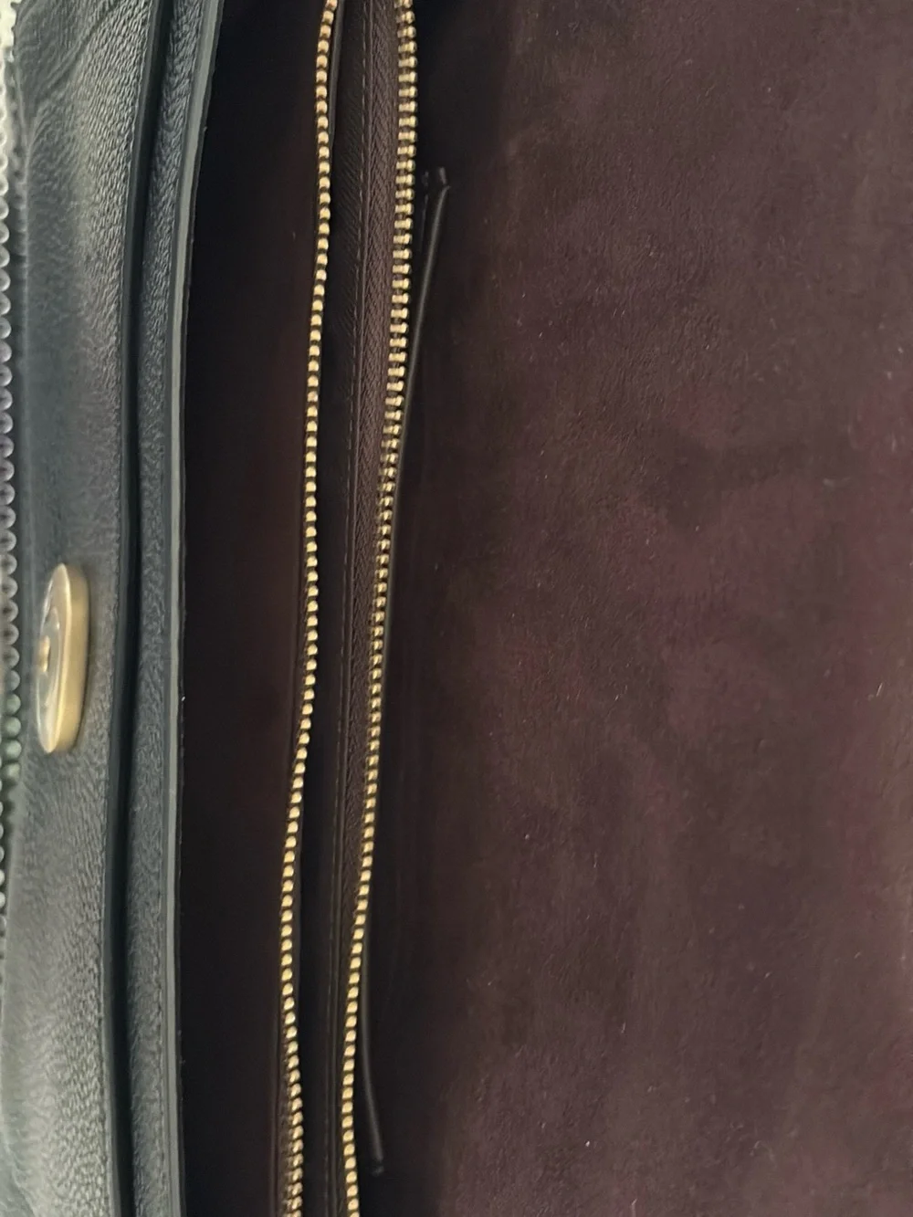 Coach Tabby 26 Black Pebbled Leather Shoulder Bag with Gold C Clasp